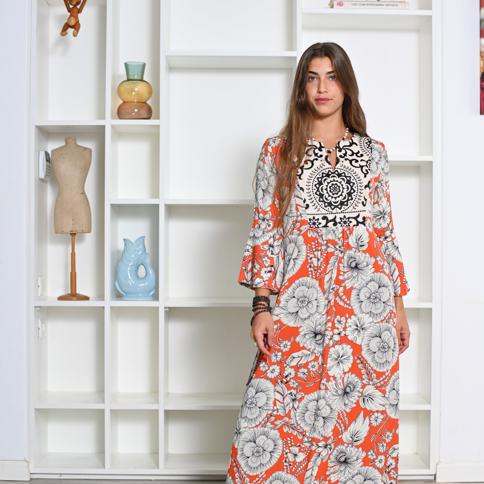 Woodstock Dress - Orange